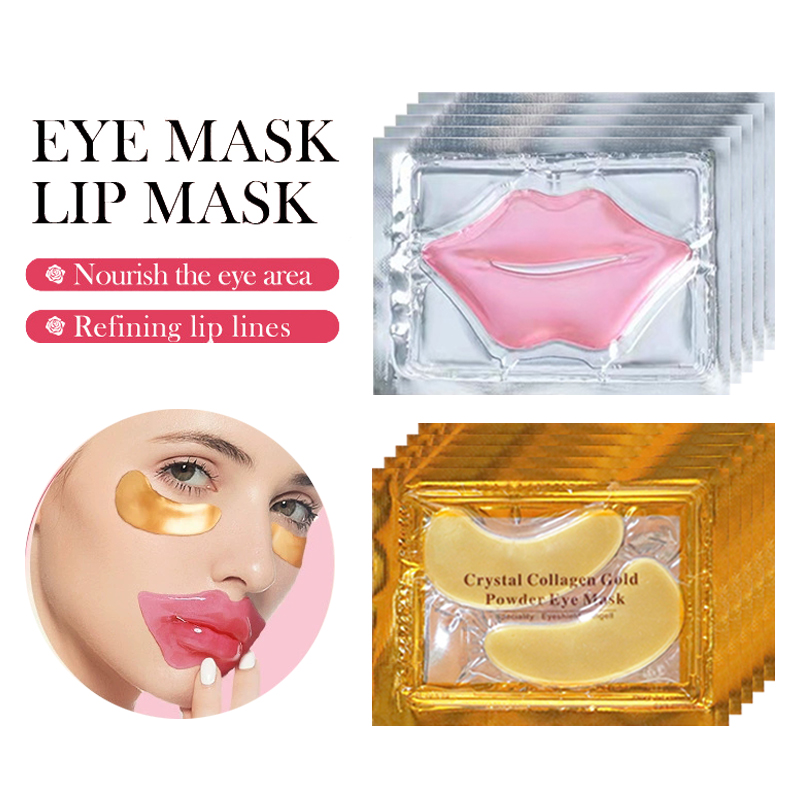 Face Mask Skincare - 10/20pcs Golden Crystal Collagen Eye Mask