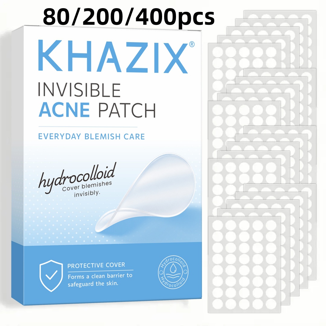 Face Moisturizer - KHAZIX แผ่นปิดสิวไฮโดรคอลลอยด์ 80/200/400 ชิ้น, แผ่นปิดรอยสิวแบบโปร่งใส, สติ๊กเกอร์ปิดหน้ากันน้ำ