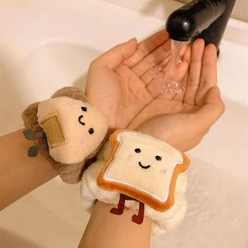 Cleanser Face - 1 PC สปาแถบคาดศีรษะสายรัดข้อมือสําหรับล้างหน้าขนแกะ Skincare Toast ผม