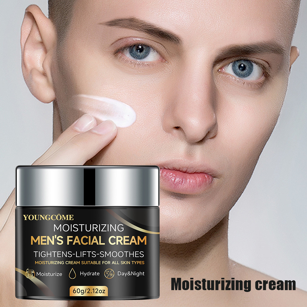 Retinol Cream - ครีมบำรุงผิวหน้าสำหรับผู้ชาย ผสมคอลลาเจน เรตินอล และกรดไฮยาลูโรนิก - มอยเจอร์ไรเซอร์สำหรับใช้ทุกวันเพื่อผิวเนียนนุ่มและเปล่งปลั่ง