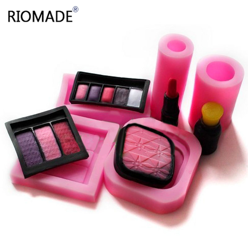 Lip Balm - อุปกรณ์แต่งหน้า ลิปสติก ยาทาเล็บ อุปกรณ์ตกแต่งเค้กฟองดองท์สำหรับงานปาร์ตี้ แม่พิมพ์ซิลิโคนสำหรับเครื่องสำอาง ช็อกโกแลต