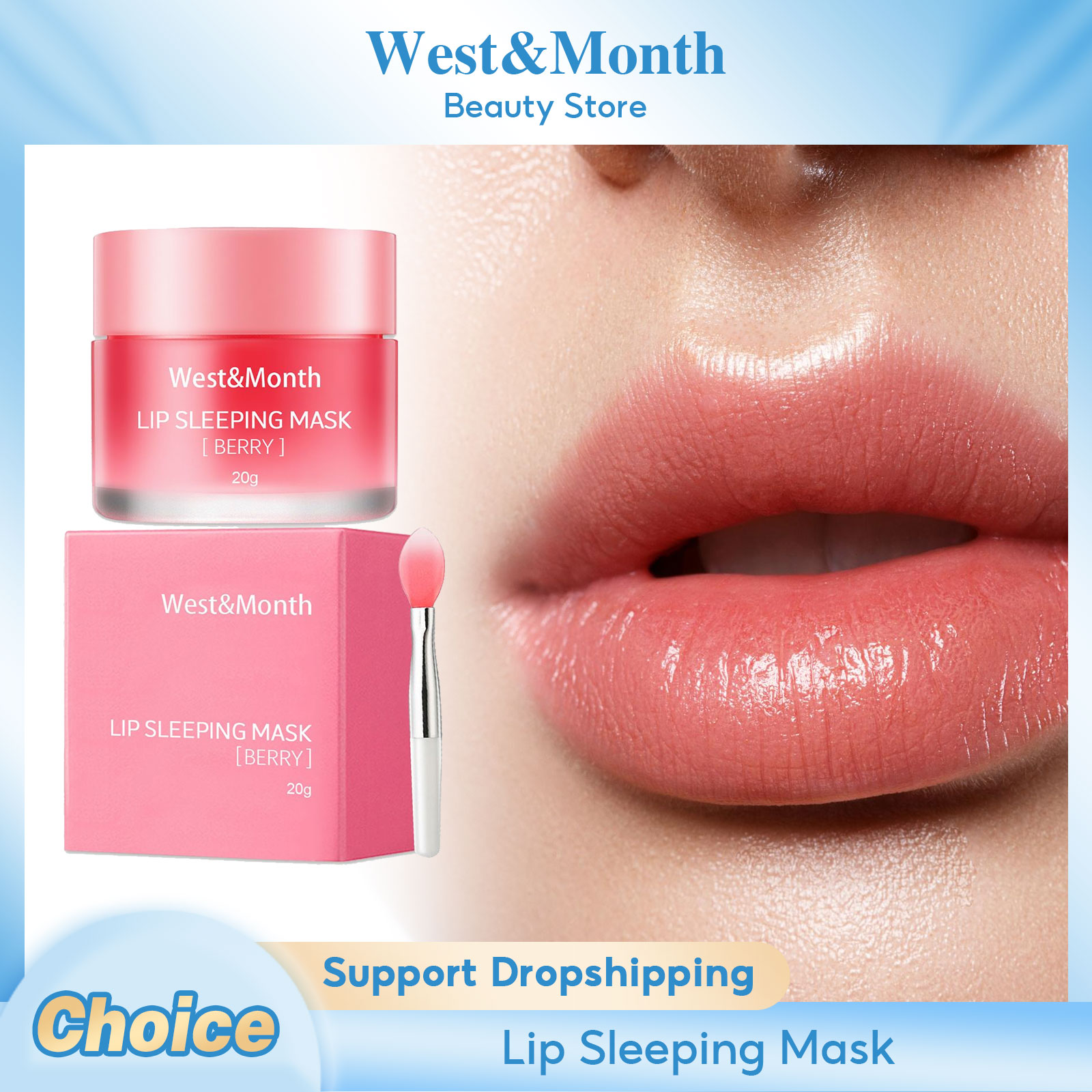 Night Cream - Sleeping Lip Mask Anti-แตกอวบ Exfoliating Nourish