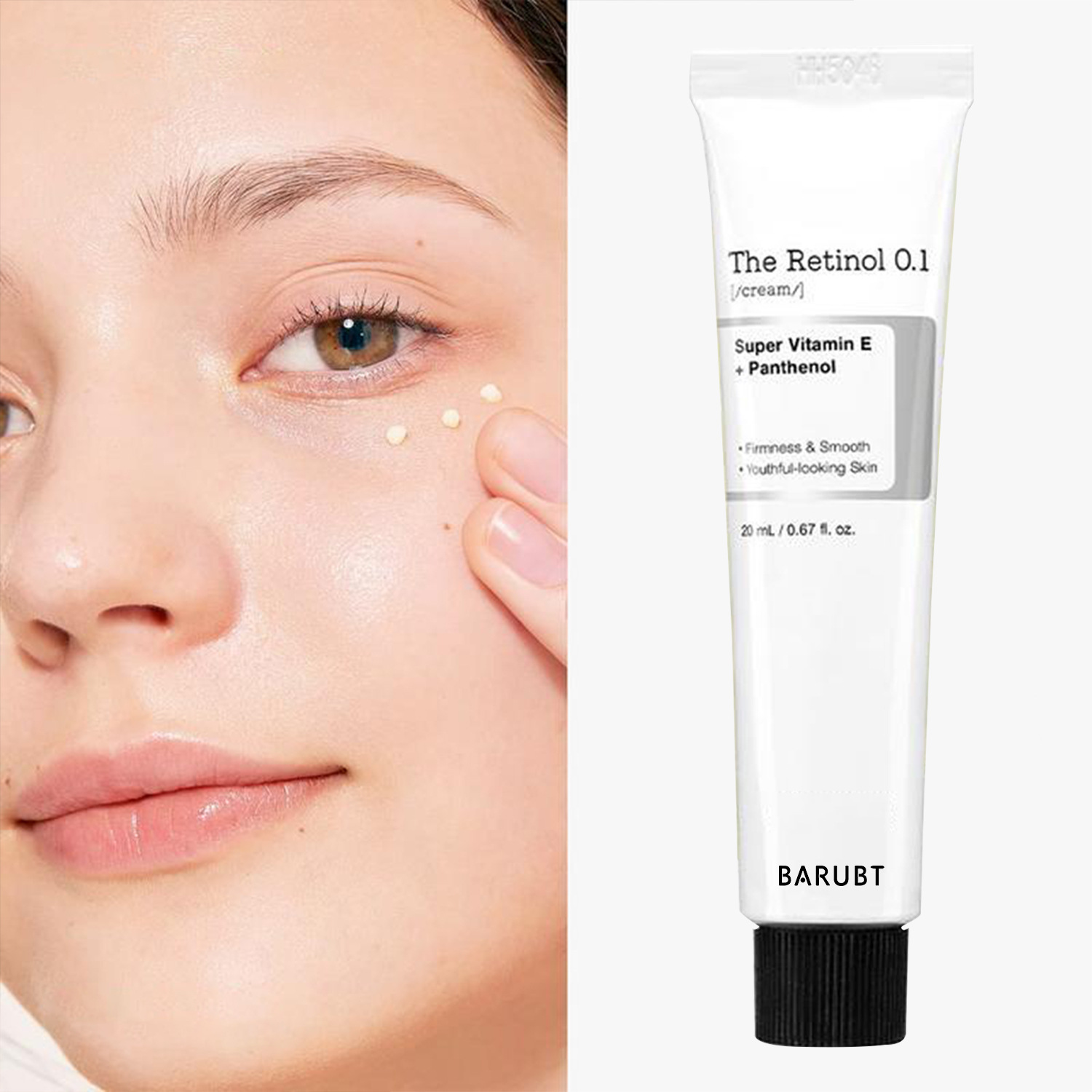 Retinol Cream - ครีมเรตินอล 0.1% ครีมบำรุงรอบดวงตาและลำคอ ช่วยลดเลือนริ้วรอย กระชับผิว ด้วยการบำรุงด้วยเรตินอยด์