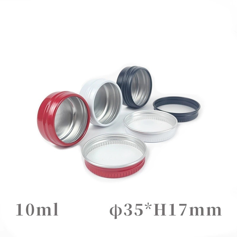Lip Balm - 200 ชิ้น กระป๋องเครื่องสำอางทรงกลมโลหะขนาดเล็ก 10 มล. กระป๋องอะลูมิเนียมเปล่าสำหรับใส่เทียน