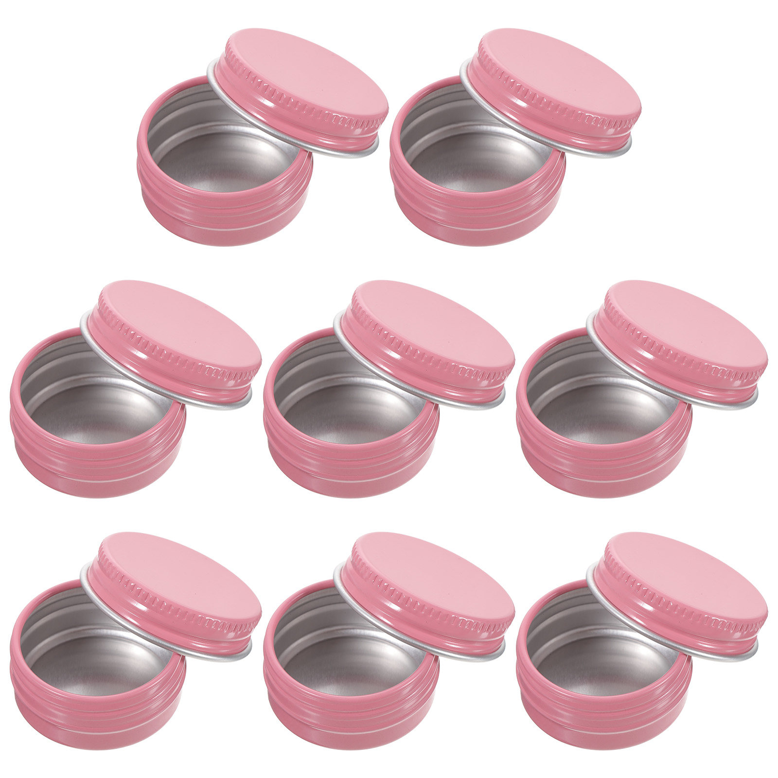 8 ชิ้น กระปุกอลูมิเนียมทรงกลมเ - Lip Balm บทวิจารณ์และราคา