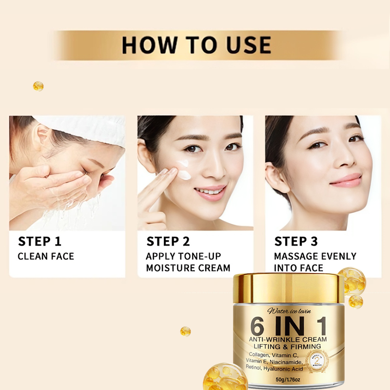 ครีมลดริ้วรอย 6-in-1 ยกกระชับ  - Retinol Cream บทวิจารณ์และราคา