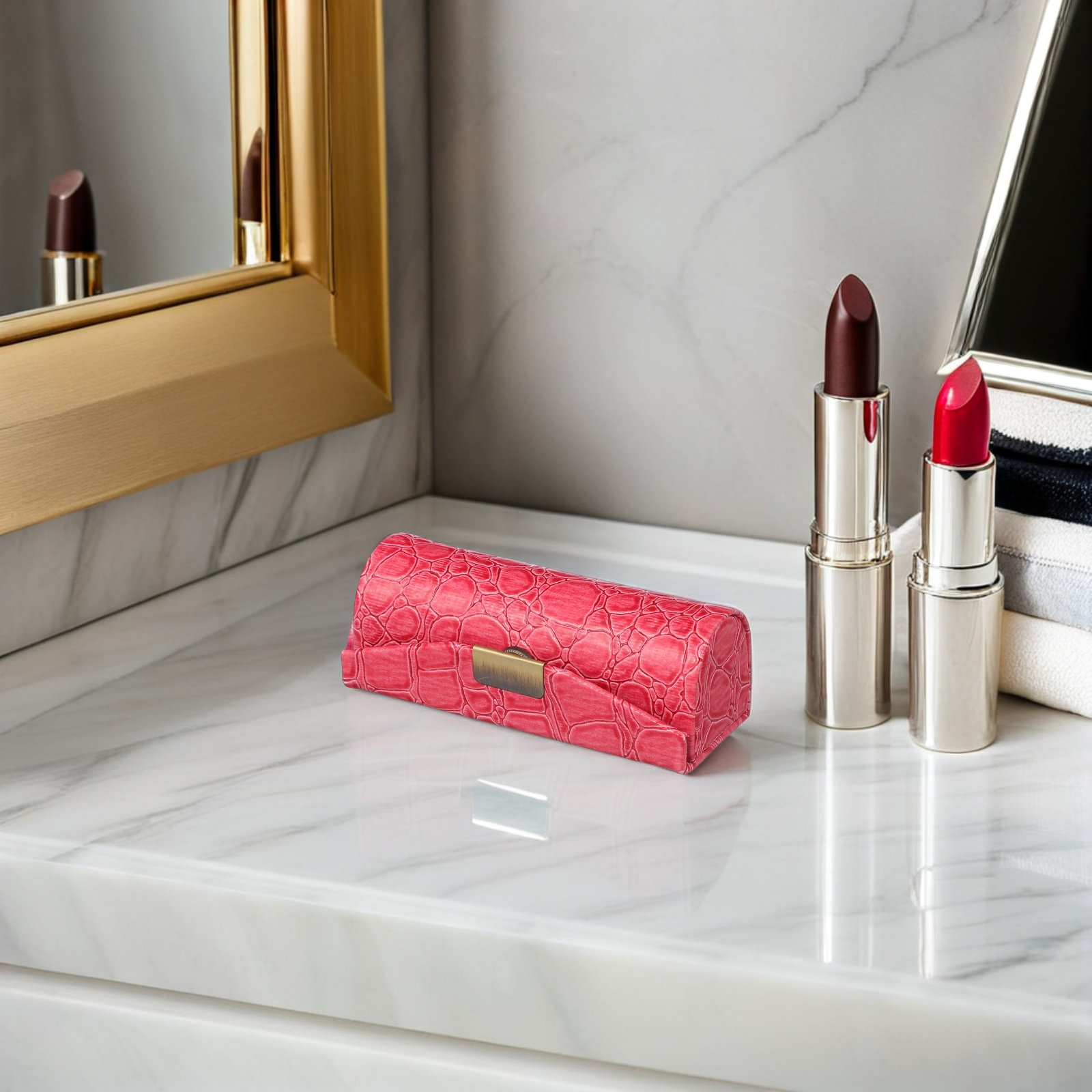 กล่องใส่ลิปสติก วัสดุ PU ที่เก - Lip Balm บทวิจารณ์และราคา