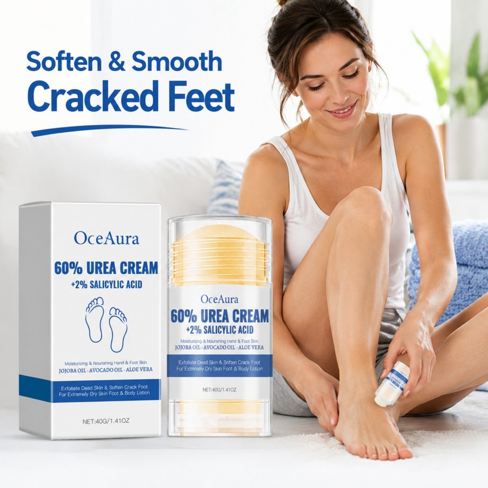 ครีมบำรุงเท้า 60% ยูเรีย แบบแท - Urea Foot Cream บทวิจารณ์และราคา