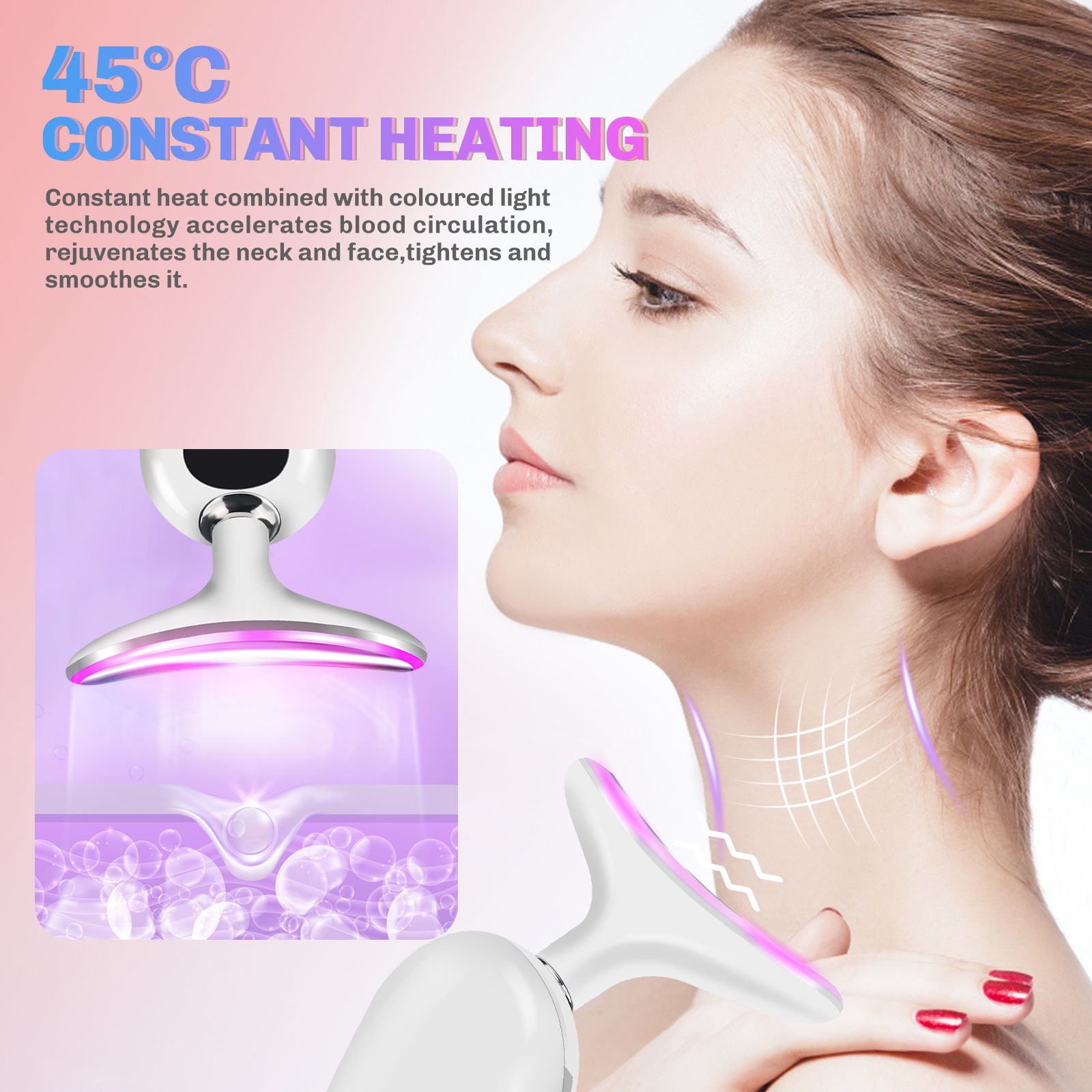 เครื่องนวดหน้าและลำคอแบบไมโครเ - Skincare Glowing บทวิจารณ์และราคา