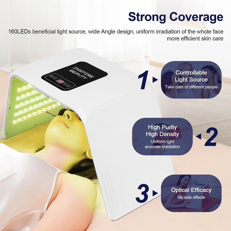7 สี LED โฟตอนบิวตี้มาส์กบำรุง - Face Mask Skincare บทวิจารณ์และราคา