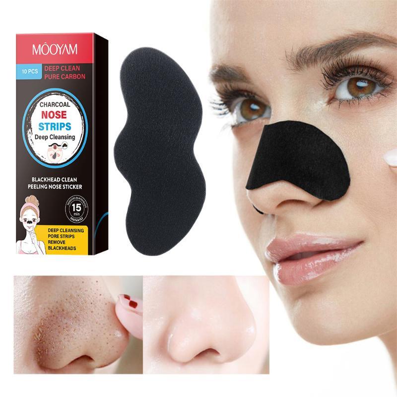 แผ่นลอกสิวเสี้ยน 10 ชิ้น สำหรั - Face Mask Skincare บทวิจารณ์และราคา
