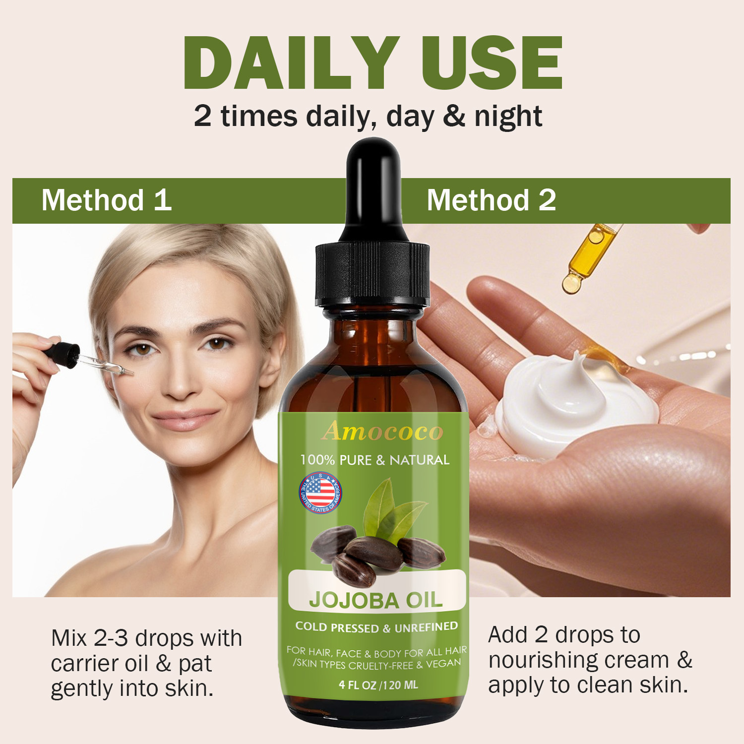 Amococo น้ำมันบำรุงผิวหน้าและเ - Face Oil Rosehip บทวิจารณ์และราคา