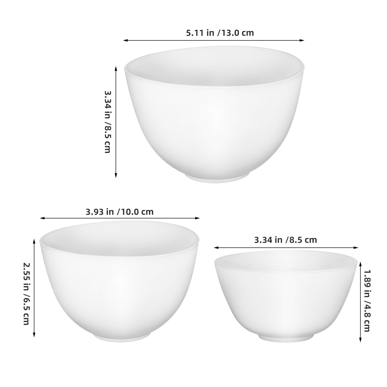 ชุดชามซิลิโคนสำหรับมาสก์ 3 ชิ้ - Body Lotion บทวิจารณ์และราคา
