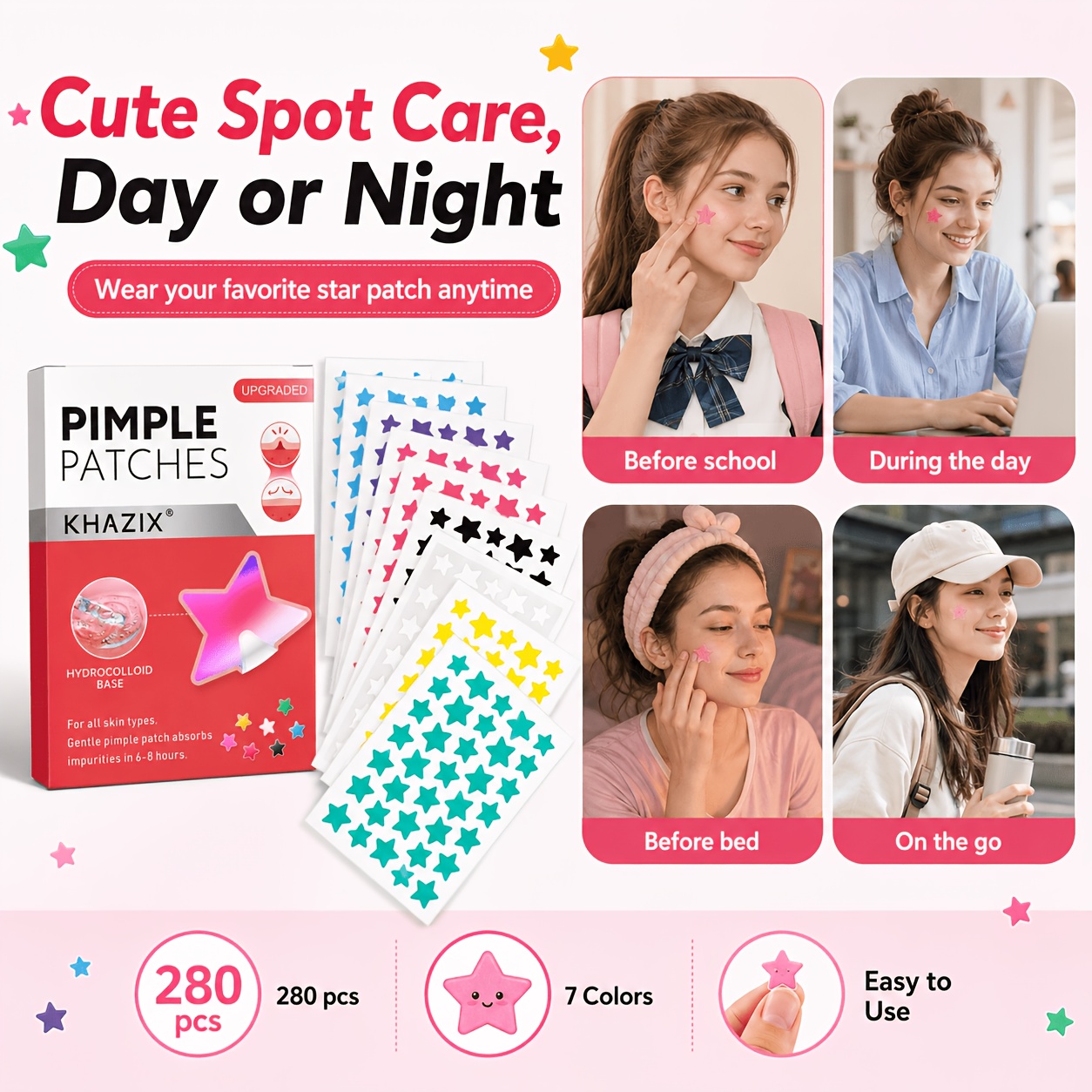 แผ่นแปะสิวรูปดาว 280 ชิ้น, สติ - Face Moisturizer บทวิจารณ์และราคา